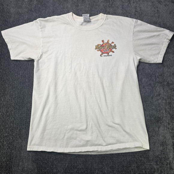 Hard Rock Cafe Other - Vtg Hard Rock Cafe T Shirt Adult Large St Thomas Made In USA Double Sided HRC L